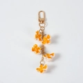Portachiavi realistico in PVC a forma di popcorn con cinque ciondoli e chiusura dorata - Popcorn Gusto Originale (5 Pezzi)