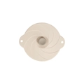 Coperchio in silicone beige per ciotole con trama a spirale e maniglie - 6 Pollici (18CM)