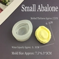 Detailed silicone mold for abalone shape DIY mousse cakes and soap making crafts - Small Abalone Mold