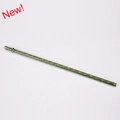 Reusable green spiral Tritan straw with anti-drop buckle for various tumblers - 26cm / Olive Green