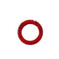 Bright red round spring ring buckle alloy key chain connector diy accessory - Red