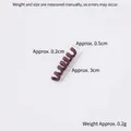 Dark brown polymer clay chocolate spring roll DIY dessert accessory 3cm length - 2.5cm / Brown