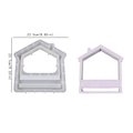 Large house silicone mold with base slot for DIY epoxy resin and plaster ornaments - House Shape With Card Slot Style
