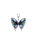 Bunter Schmetterling Schlüsselanhänger aus Acryl mit blau-lila Flügelmustern - Dunkelviolett Smaragdgrüner Schmetterling (4)