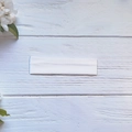 Elastic white sports headband for yoga and fitness made of soft high-stretch fabric - White