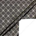 Art Deco black and gold wrapping paper with geometric diamond patterns in a roll format - Black Gold Geometric