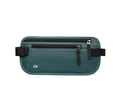 Waterproof RFID blocking hidden waist bag in dark green for travel security and storage - Dark Green