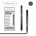 Set de 12 rotuladores de dibujo ART WALKER 3.0mm resistentes al agua para bocetos - Punta de 3.0mm
