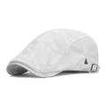 Ademende witte camouflage mesh pet met verstelbare metalen gespen aan de zijkant - Verstelbaar / Wit