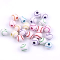 Mixed color acrylic baseball beads for DIY jewelry making and sports themed crafting - 12mm Colorful Baseball
