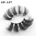 Dramatic 6D Russian curl false eyelashes in 6D-A07 style with thick messy fibers - Thick Curled Clear Band Style(6D-A07)