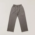 Detalle de pantalones cargo grises lavados con cordón ajustable y bordado de logotipo - XS / Marrón Salvaje