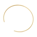 Collar gargantilla minimalista de acero inoxidable dorado con diseño abierto - Dorado (KLJ5773-Z)