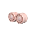 Pink portable neck fan with cute cat character and rose gold metallic accents - 210A-Pink