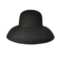 Classic black wide-brim straw hat with dome crown for summer sun protection and beach vacation - Black Wide Brim Style