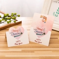 Pink and white Christmas greeting cards with Merry Christmas and Happy New Year text - Merry Christmas (Light Pink)