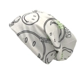 Witte graffiti beanie met smiley-print en Cant Stop tekst voor herfst straatstijl mode - M (56-58cm) / Wit