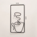 Coffee Cup Wall Hanging Style A - Black