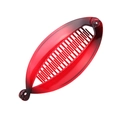 Elegant banana hair clip featuring a red and black gradient resin finish with secure comb teeth - Gradient Red