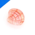 Pink acrylic seashell hair clip accessory with resin finish for a seaside vacation style - Pink Shell