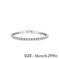 Funkelndes S925 Sterling Silber Tennisarmband mit Zirkonia in einer Länge von 16 cm - 16cm / 3mm Stil (RHB2079)