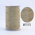 Professional khaki Korean waxed cord #111 for DIY jewelry making and braided bracelets - 111 Khaki / 1.0mm 160m