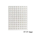 Close-up of 5mm iridescent pearl stickers ET-27 for DIY makeup and nail art decoration - ET-27 5mm Aurora Pearl Sticker
