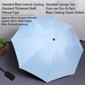 Blue automatic folding umbrella with black vinyl coating and 96cm diameter canopy - 8 Bone Manual Inverted Umbrella Sky Blue