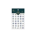 3D embossed bohemian mandala nail stickers in blue and yellow geometric flower patterns - TS-1064 Bohemian Winter - Relief