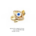 Gold plated Eye of Horus pendant with micro-pave zircons for jewelry making - 2# Eye of Horus