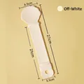 Cuillère d'alimentation réglable blanc crème pour friandises chats, longueur 27 cm - Blanc Cassé