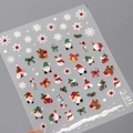 5D embossed Christmas nail art stickers featuring Santa, reindeer and snowman, style TL-071 - Christmas Series TL-071