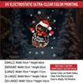 Christmas snowman and stars static window cling stickers for festive holiday decor - Snowman Style 2 (SDUV-430-3) / Small (35*60CM)