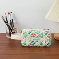 Small Wristlet Bag / Purple Flower