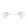 Silver kiwi bird stud earrings in polished stainless steel for women animal jewelry - Steel Color