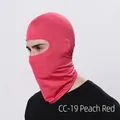 Outdoor cycling balaclava face mask in rose red breathable fabric for sun protection - Rose Pink