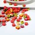 Varietà di gomme per cancellare a forma di frutta 3D colorate come regalo per la scuola - Mini Tema Frutta
