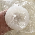Stampo in silicone traslucido per torte a forma di uovo e gardenia per pasticceria - Stile 5366 / Bianco