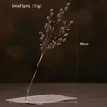 30cm Crystal bead artificial spray with silver wire for Christmas wedding decoration - Small Branch