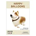 Walking Corgi foil balloon for birthday party decorations 56x35cm animal balloon - Walking Corgi