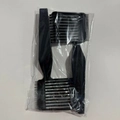 3-piece black plastic barber fade comb set and hair coloring tools in packaging - Model A Black 2Pcs OPP Bag
