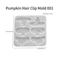 Halloween siliconen mal voor pompoen haarspelden DIY afmeting 15,5cm x 14,5cm - Pompoen haarspeldvorm