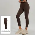 Pantalon de yoga taille haute Distilled Coffee avec effet liftant et maintien optimal - S / Café distillé