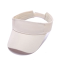Dettaglio della chiusura a strappo regolabile e cuciture rinforzate sulla visiera beige - Bianco Sporco