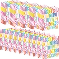 Bunte DIY Buchstaben und Zahlen Aufkleber Set für Tassen und kreatives Scrapbooking - Mehrfarbig