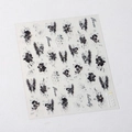 Stickers ongles papillons et fleurs avec strass brillants modèle TL-330 - Style de Papillon et Fleur à l'Encre (TL-330)