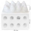 8-cavity pear shaped white silicone mold for baking mousse cakes and pudding desserts - 8-Hole Pear