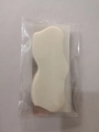Beige resin gua sha scraping tool for face and body in transparent plastic packaging - Butterfly Shape / 5 Pieces / White
