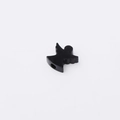 Colgante de ángel negro en acero inoxidable pulido para joyería DIY con agujero pequeño - Cuenta de Ángel con Agujero Pequeño / Negro