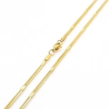 Collana a catena a serpente dorata da 2,2 mm in acciaio inossidabile con motivi a stella - 45cm / Oro